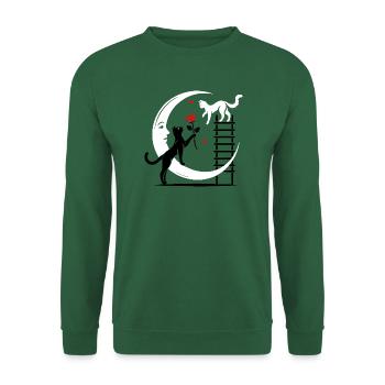 Katzen - Romeo und Julia - Unisex Pullover - Grün - Vorne