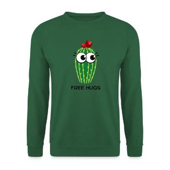free hugs cactus - Unisex Pullover - Grün - Vorne
