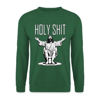 Holy Shit - Unisex Pullover - Grün - Vorne
