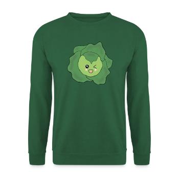 Salat Gemüse Kostüm Fasching Karneval Partnershirt - Unisex Pullover - Grün - Vorne