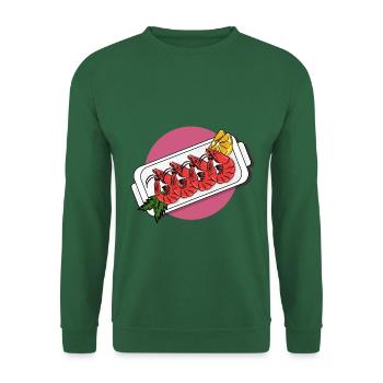 Köstliche Garnelen Meeresgenuss - Unisex Pullover - Grün - Vorne