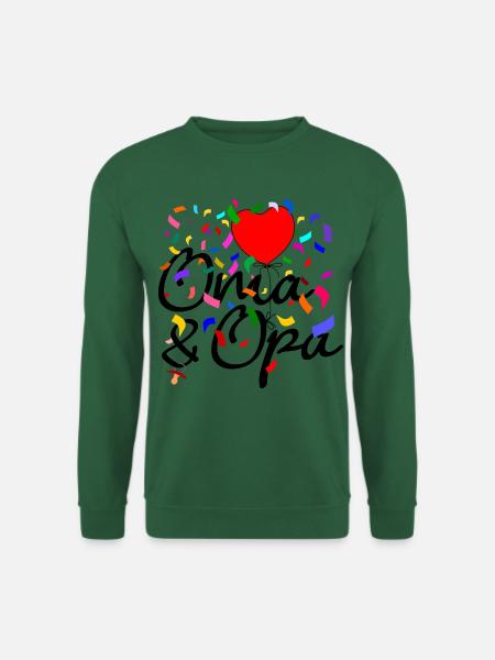 Oma und Papa Konfetti - Unisex Pullover - Grün