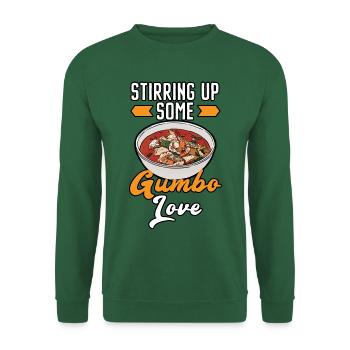 Gumbo-Liebhaber Foodie Louisiana Essen Cajun-Küche - Unisex Pullover - Grün - Vorne