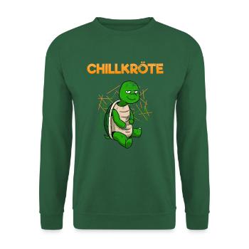 Chillige Schildkröte Gechillte Lustig Spruch - Unisex Pullover - Grün - Vorne