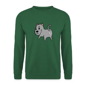 Katze Arsch - Katze Hintern - Unisex Pullover - Grün - Vorne
