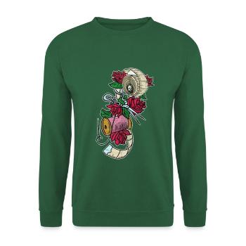 Flinke Näherin Kleiderwerkstatt - Unisex Pullover - Grün - Vorne