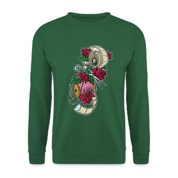 Flinke Näherin Kleiderwerkstatt - Unisex Pullover - Grün - Vorne