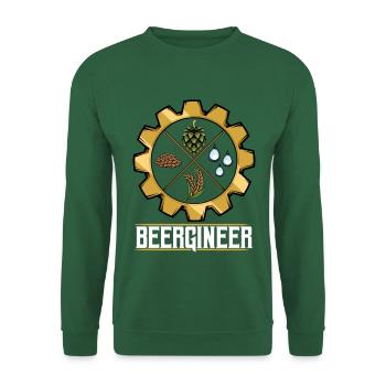 Beergineer Brau-Gear Emblem - Unisex Sweatshirt - green - Front