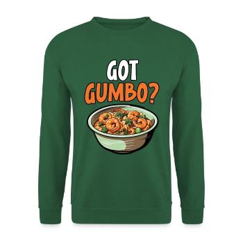 Gumbo-Liebhaber Foodie Louisiana Essen Cajun-Küche - Unisex Pullover - Grün - Vorne