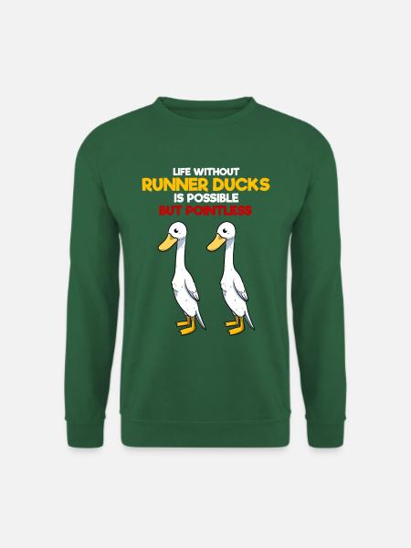 Laufente - Unisex Pullover - Grün