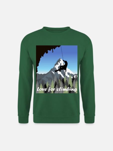 Liebe zum Klettern - Unisex Pullover - Grün