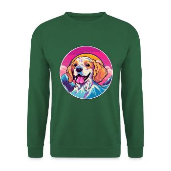 Ratonero Bodeguero Andaluz Hunderasse Cartoon Kawai - Unisex Pullover - Grün - Vorne
