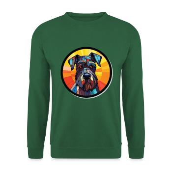 Deutsch Kurzhaar Vorstehhund Rasse Aquarell - Unisex Pullover - Grün - Vorne