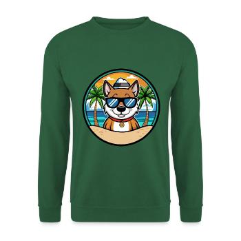 Cao De Seo Miguel Dog Breed Cartoon Beach - Unisex Sweatshirt - green - Front