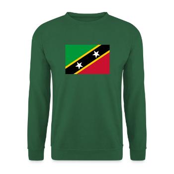 St. Kitts und Nevis - Unisex Pullover - Grün - Vorne