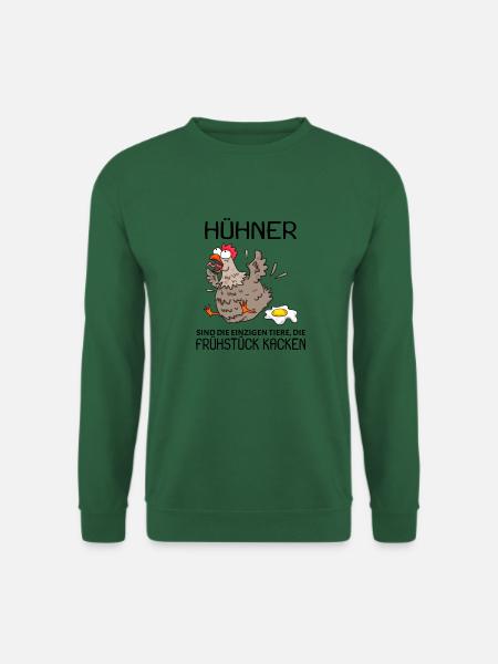 Landwirt Landwirte Huhn Hühner - lustiger Spruch - Unisex Pullover - Grün