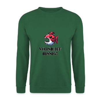 Beware Snappy - Funny Fish Design - Unisex Sweatshirt - green - Front