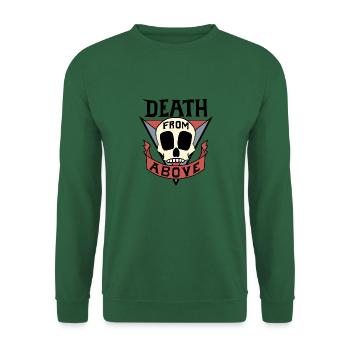 Death from above! - For light background! - Unisex Sweatshirt - green - Front