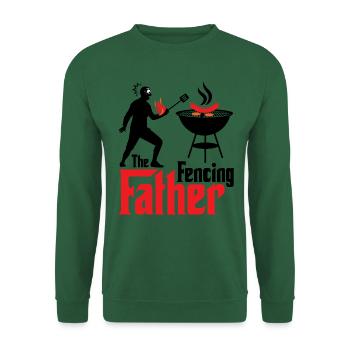 Feuriger Fechtmeister Grillabend - Unisex Pullover - Grün - Vorne