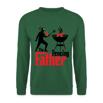 Feuriger Fechtmeister Grillabend - Unisex Pullover - Grün - Vorne
