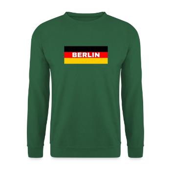 La ville de Berlin sous pavillon allemand - Sweat-shirt Unisexe - vert foncé - Devant