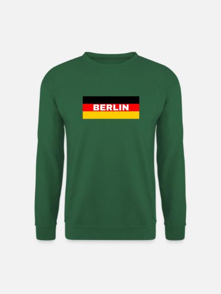 Berlin City in German Flag - Unisex Sweatshirt - green