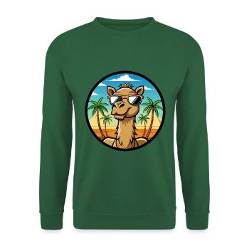 Kamel Lustige Cartoon Sommer Strand Sonnenbrille Cool - Unisex Pullover - Grün - Vorne