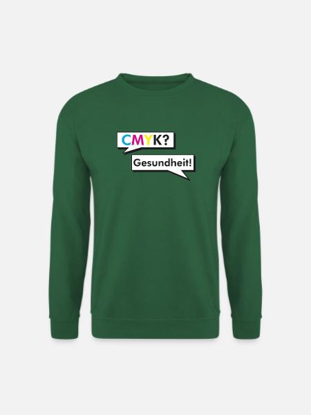 CMYK Grafiker Nerd Spruch Geschenk Shirt - Unisex Pullover - Grün