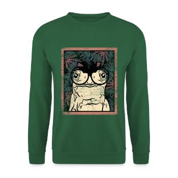 Quakender Laubfrosch Gartenteich - Unisex Pullover - Grün - Vorne