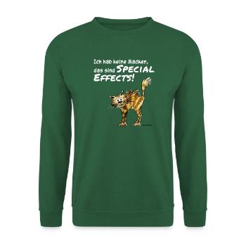 Ich habe keine Macken, das sind Special Effects!  - Unisex Pullover - Grün - Vorne