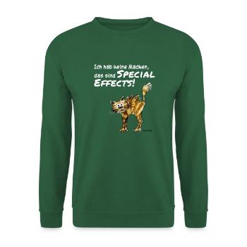 Ich habe keine Macken, das sind Special Effects!  - Unisex Pullover - Grün - Vorne