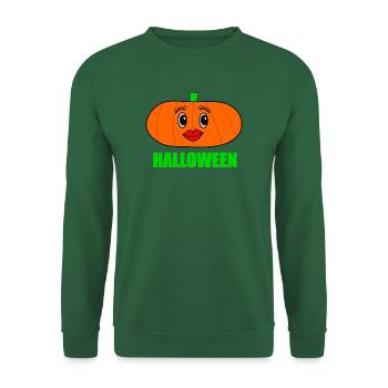 HALLOWEEN. KÜRBIS. HALLOWEEN-KÜRBIS - Unisex Pullover - Grün - Vorne
