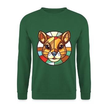 Chipmunk bunte Aquarell-Tierillustration - Unisex Pullover - Grün - Vorne