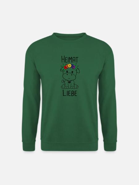 Kuh Heimat Liebe - Unisex Pullover - Grün