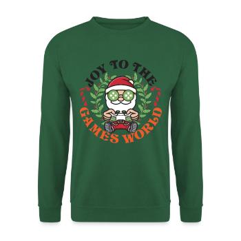 Freude an der Spielewelt Controller Spiele Weihnac - Unisex Pullover - Grün - Vorne