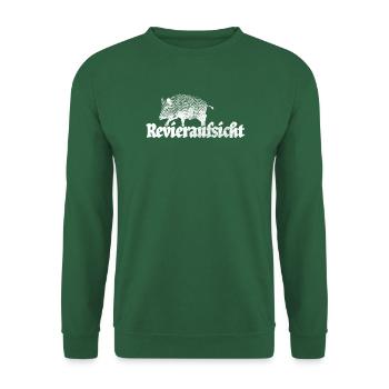 Revieraufsicht – Schwarzwild & Sauenjagd - Unisex Pullover - Grün - Vorne
