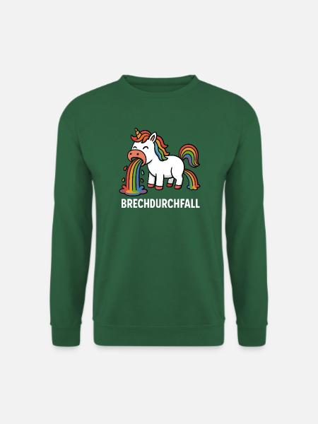 Brechdurchfall - Einhorn - Unisex Pullover - Grün