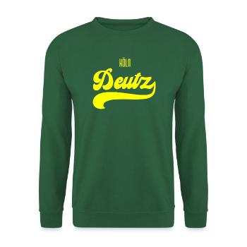Köln Deutz retro T-Shirt - Unisex Pullover - Grün - Vorne