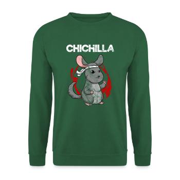 Chichilla Martial Arts MMA Lustiger Chinchilla - Unisex Pullover - Grün - Vorne
