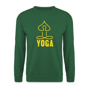 Yoga - Yogaliebe - Yoga ist Leben - Unisex Pullover - Grün - Vorne