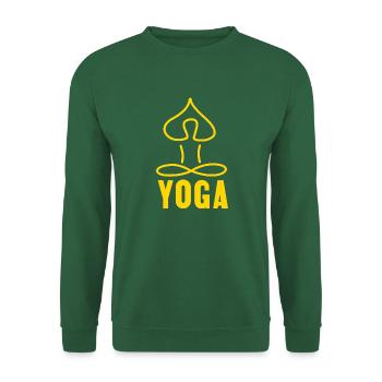 Yoga - Yogaliebe - Yoga ist Leben - Unisex Pullover - Grün - Vorne
