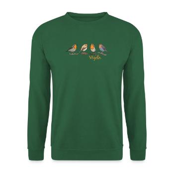 Vögeln - Unisex Pullover - Grün - Vorne