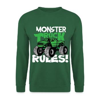 Monster Truck Tules - Unisex Pullover - Grün - Vorne