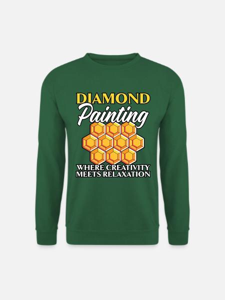 Diamantmalerei Handwerkszeug Diamantmaler - Unisex Pullover - Grün