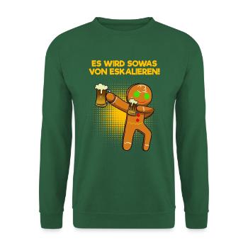 Es Wird Sowas Von Eskalieren Lustig Dabbing - Unisex Pullover - Grün - Vorne