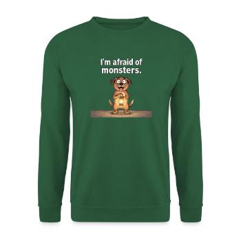 Tapferer Hund gegen Monster - Unisex Pullover - Grün - Vorne