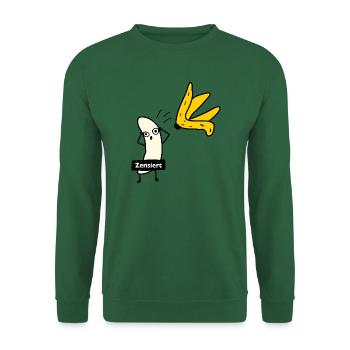 Banane zieht sich aus - Unisex Pullover - Grün - Vorne