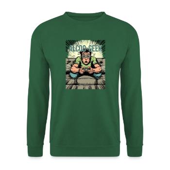 ALKOHOLIKER-NERD – VIDEOSPIELSÜCHTIGER - Unisex Pullover - Grün - Vorne