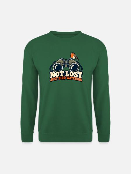 Nicht verlorene Vogelbeobachtung - Unisex Pullover - Grün