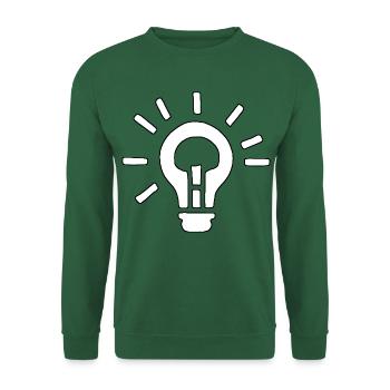 Glühbirne Silhouette - Unisex Pullover - Grün - Vorne